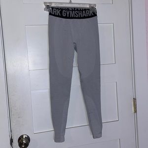 White/ gray gymshark leggings size xs